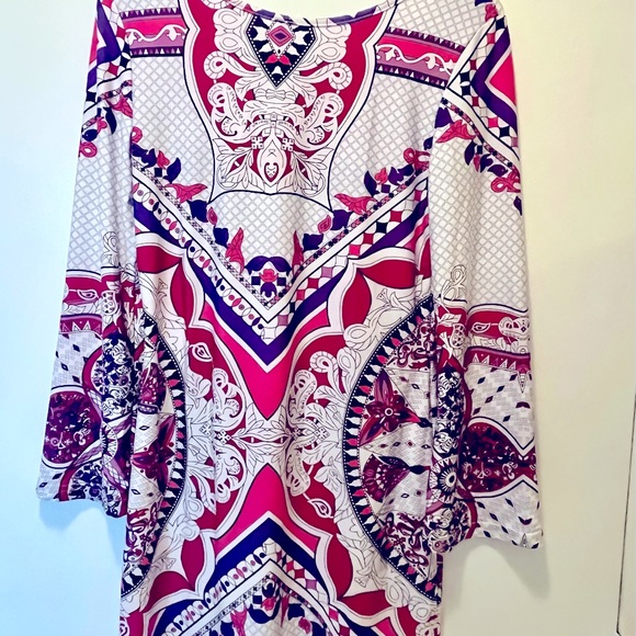 Jean-Pierre Klifa Paris NWT Multicolored Daphne Dress Sz L - Picture 4 of 9